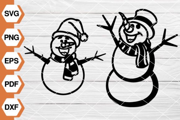 Christmas Snowman SVG EP-73: Graphics & Illustrations for Seasonal Branding