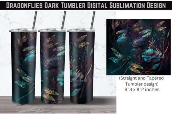 Dragonflies Dark PNG Graphics: Editorial Templates for Content Publishers