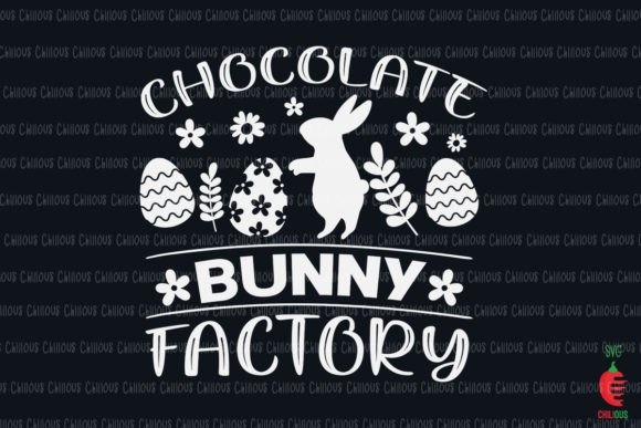 Easter SVG Chocolate Bunny Factory: Graphics for Crafts & Content