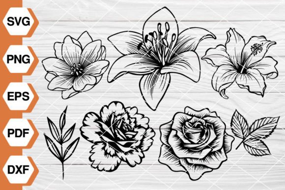 Flower SVG Bundle EP-67: Graphics & Illustrations for Brand Consistency