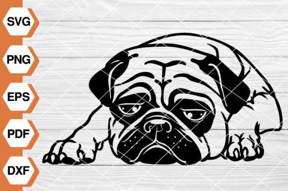 Pug Dog SVG, Pug Svg EP-64: Graphics & Illustrations