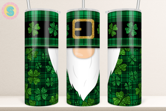 St. Patrick Gnome 20Oz Tumbler Wrap: Graphics for Crafts