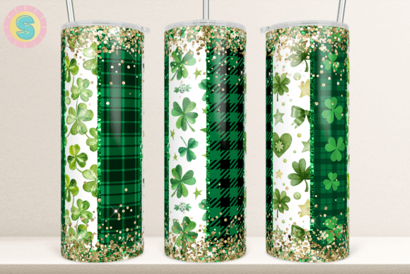 St Patrick’s Buffalo Plaid Tumbler Wrap: Graphics for Crafts-First Branding