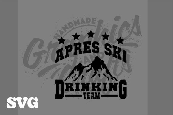 T-Shirt SVG Template: Hangover, Ski, Beer Graphics