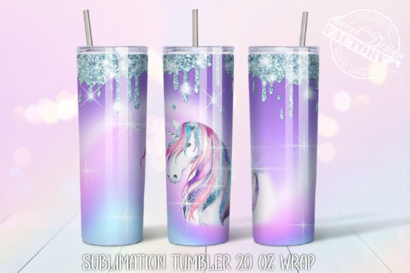 Unicorn Tumbler PNG, Iridescent Tumbler